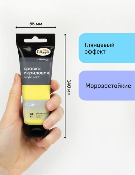 Акриловая краска ГАММА Студия 098 / 280220098 4
