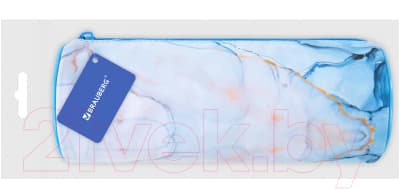 Пенал Brauberg Soft Touch Blue Marble / 271570 5