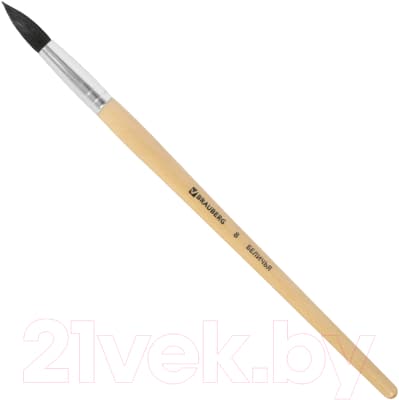 Кисть для рисования Brauberg Белка №8 / 200185
