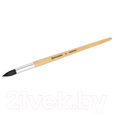 Кисть для рисования Brauberg Белка №9 / 200186 2