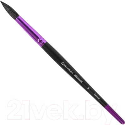 Кисть для рисования Brauberg Premium. Белка №9 / 200978