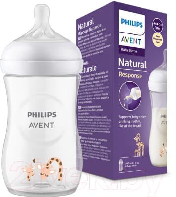 Бутылочка для кормления Philips AVENT Natural Response Жираф / SCY903/66 2