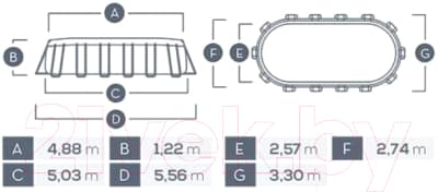 Каркасный бассейн Intex Prism Frame / 26796 4