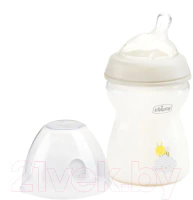 Бутылочка для кормления Chicco Natural Feeling с силиконовой соской и наклоном / 00081323300000 2