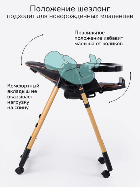 Стульчик для кормления Amarobaby Elegant / AB23-23EL/09 4