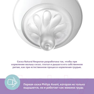 Бутылочка для кормления Philips AVENT Natural Response с клапаном AirFree / SCY673/01 3