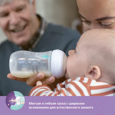 Бутылочка для кормления Philips AVENT Natural Response с клапаном AirFree / SCY673/01 6