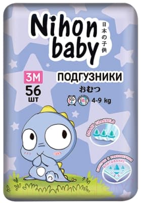 Подгузники детские Nihon Baby Midi 3M 4-9кг