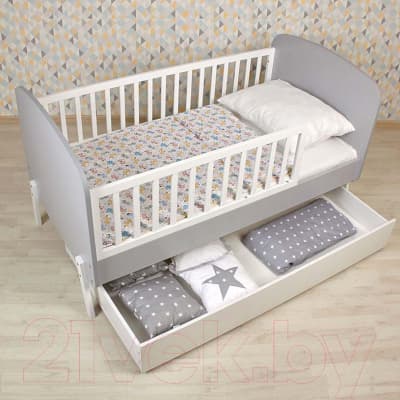 Детская кроватка Polini Kids Mirum 2010 c ящиком / 0003150-151 10