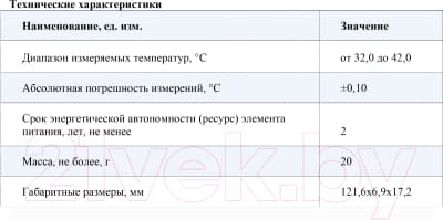 Электронный термометр Интеграл ТЭ-04 7