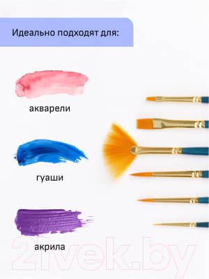Набор кистей ГАММА Галерея. Синтетика / 3001006 4