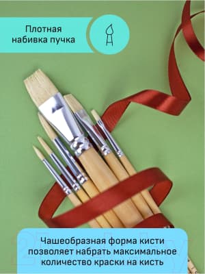 Набор кистей ГАММА Студия. Щетина плоская / 11001012 5