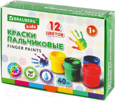 Пальчиковые краски Brauberg Kids. Классика / 192397 4