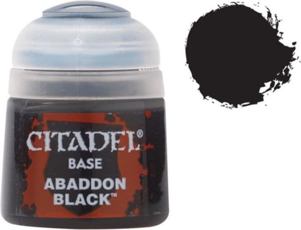 Краска для моделей Citadel Base. Abaddon Black / 21-25 2