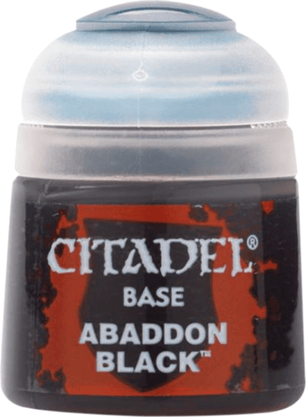 Краска для моделей Citadel Base. Abaddon Black / 21-25