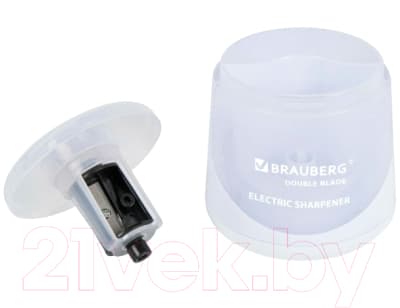 Точилка Brauberg Double Blade White. Электрическая / 271337 7
