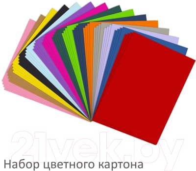 Набор цветной бумаги и картона Brauberg 115088 4