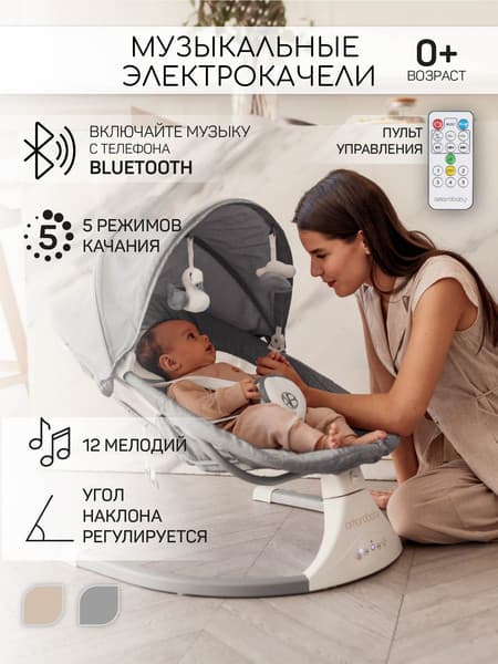 Детский шезлонг Amarobaby Lucky Swing / AB23-22LUCKY/11 3