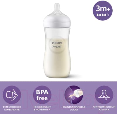 Бутылочка для кормления Philips AVENT Natural Response / SCY906/01 4