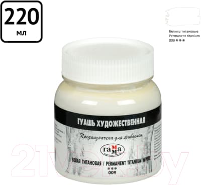 Гуашь ГАММА 0.20.В220.009 4