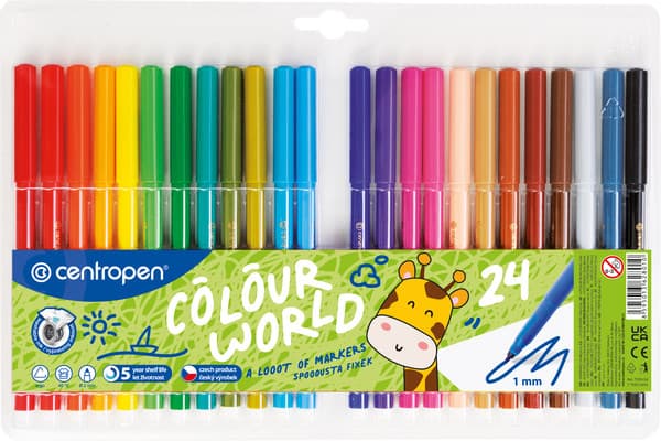 Фломастеры Centropen Colour World 7 7550 2484/7 7550 2401