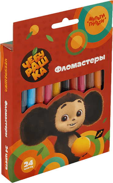Фломастеры Мульти-пульти Чебурашка / ФЛЧБ_53016
