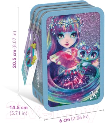 Пенал Nebulous Stars Isadora с наполнением / 12605_NSDA 3