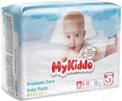 Подгузники-трусики детские MyKiddo Premium M 6-10кг