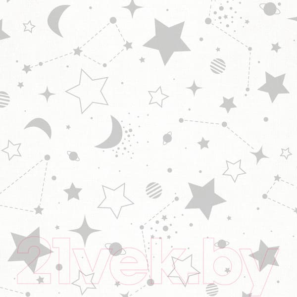 Простыня для малышей Облачко Поплин на резинке 60x120 Stars рез 60/120 8726/2 ПН 2