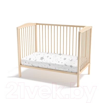 Простыня для малышей Облачко Поплин на резинке 60x120 Stars рез 60/120 8726/2 ПН 4