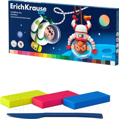 Пластилин Erich Krause Kids Классический. Space Animals / 61335 2