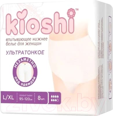 Впитывающее белье для женщин KIOSHI Ультратонкие впитывающие L/XL KPP102