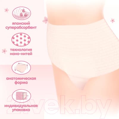 Впитывающее белье для женщин KIOSHI Ультратонкие впитывающие L/XL KPP102 4