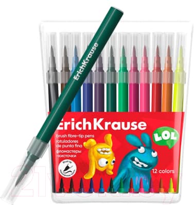Фломастеры Erich Krause Jolly Friends Washable / 61834