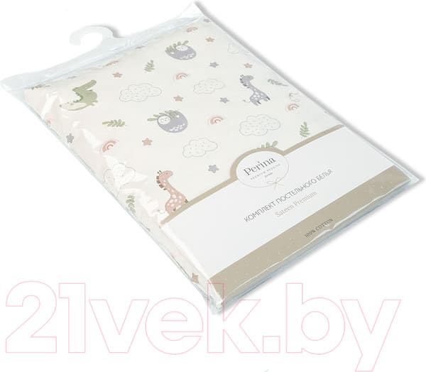 Комплект постельный для малышей Perina Fancy Zoo / F3-02.0 8