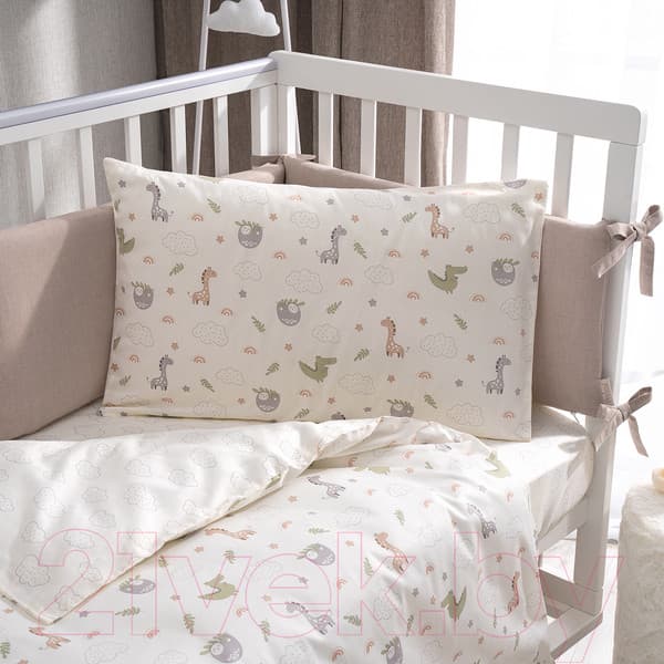 Комплект постельный для малышей Perina Fancy Zoo / F3-02.0 2