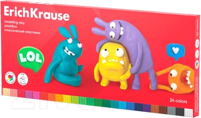 Пластилин Erich Krause Jolly Friends со стеком / 61350