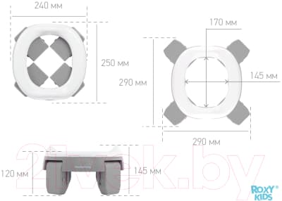 Дорожный горшок ROXY-KIDS HandyPotty / HP-255GG 8