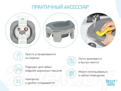 Вставка для детского горшка ROXY-KIDS ML-235RU-GR 4