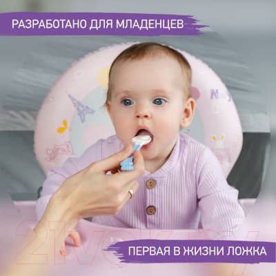 Набор столовых ложек для кормления ROXY-KIDS Bunny Cook / RFD-020-BL 9