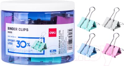 Зажим для бумаги Deli E8551S 3