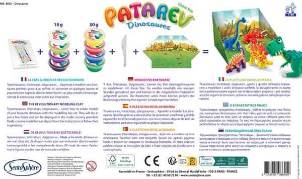 Пластилин SentoSphere Patarev Динозавры / 8605 2