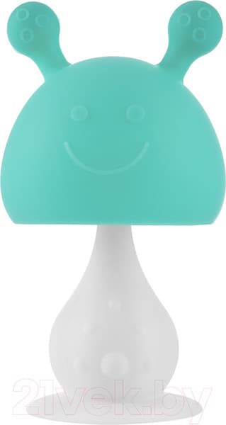 Прорезыватель для зубов ROXY-KIDS Грибочек с держателем в футляре / RST-001-B