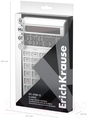 Калькулятор Erich Krause DC-2708-12 Classic / 62004 5