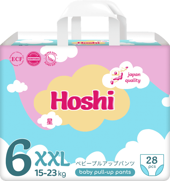Подгузники-трусики детские Hoshi Baby Pull-Up Pants XXL