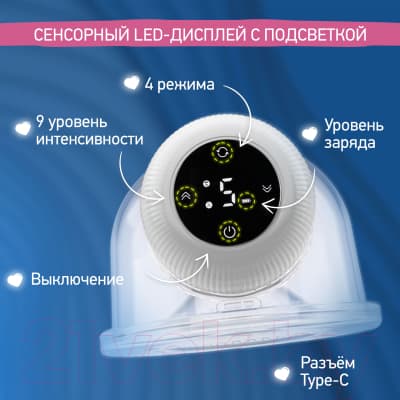 Молокоотсос электрический ROXY-KIDS RBRP-S15-W 9