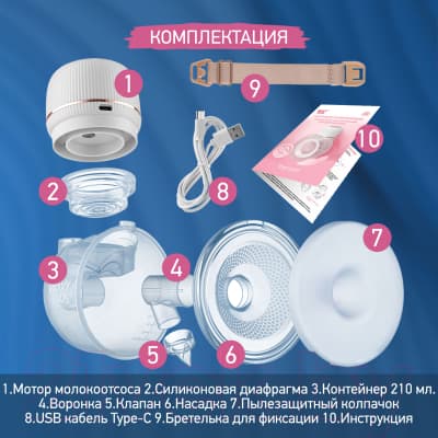 Молокоотсос электрический ROXY-KIDS RBRP-S15-W 5