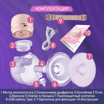 Молокоотсос электрический ROXY-KIDS RBRP-S15-P 3