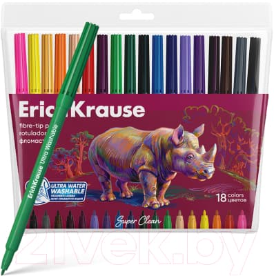 Фломастеры Erich Krause Safari Ultra Washable / 61837