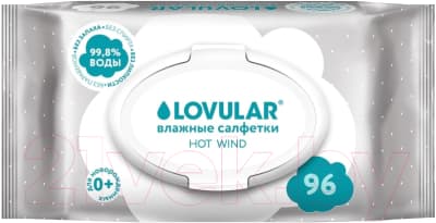 Влажные салфетки детские Lovular Hot Wind